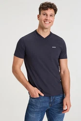 BOSS T-Shirt Tee V mit V-Ausschnitt grün