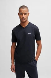BOSS T-Shirt Tee V mit V-Ausschnitt grün