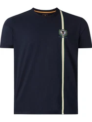 Charles Colby T-Shirt EARL SULLIVAN Dunkelblau/Grau/Blau