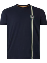Charles Colby T-Shirt EARL SULLIVAN Dunkelblau/Grau/Blau