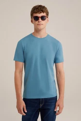 WE Fashion T-Shirt Blau/Hellblau