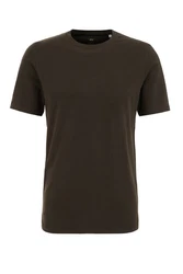 WE Fashion T-Shirt Dunkelgrün/Khaki/Dunkelbraun