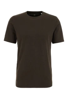 WE Fashion T-Shirt Dunkelgrün/Khaki/Dunkelbraun