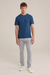 WE Fashion T-Shirt Dunkelblau/Blau