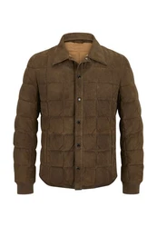 Milestone Lederjacke MSAlfonso Braun/Khaki/Dunkelgrün