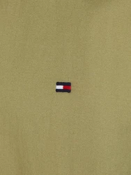 Tommy Hilfiger Kurzarmhemd FLEX POPLIN RF SHIRT S/S mit Hemdblusenkragen grn (faded olive)