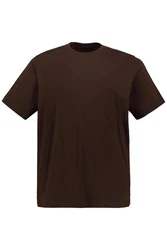JP1880 T-Shirt Basic Rundhals Dunkelbraun/Braun