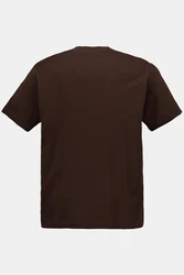 JP1880 T-Shirt Basic Rundhals Dunkelbraun/Braun