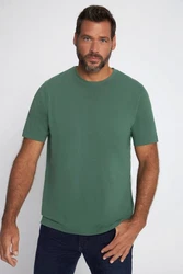 JP1880 T-Shirt Basic Rundhals Grün/Dunkelgrün/Türkis