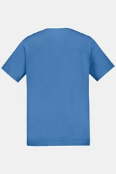 JP1880 T-Shirt Basic V-Ausschnitt Blau/Hellblau