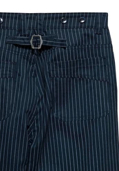 KingKerosin Stoffhose mit Cinch-Back Dunkelblau/Blau/Hellblau