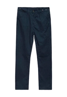 KingKerosin Stoffhose mit Cinch-Back Dunkelblau/Blau/Hellblau