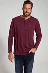 JP1880 Henley Basic Shirt Langarm Knopfleiste 