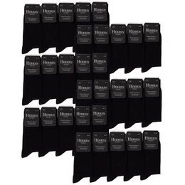 Businesssocken Herren Schwarze Socken 10-30er Pack (Modell: Hermann) (30-Paar)
