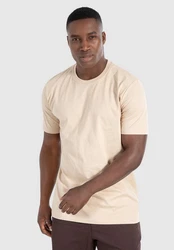 Smilodox T-Shirt Armin Khaki/Schwarz/Beige/Weiß