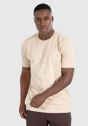 Smilodox T-Shirt Armin Khaki/Schwarz/Beige/Weiß