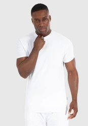 Smilodox T-Shirt Damian Weiß/Schwarz/Creme