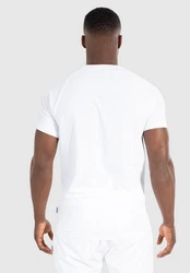 Smilodox T-Shirt Damian Weiß/Schwarz/Creme