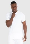 Smilodox T-Shirt Damian Weiß/Schwarz/Creme