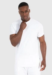Smilodox T-Shirt Damian Weiß/Schwarz/Creme