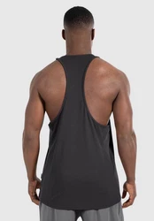 Smilodox Tanktop Leno Schwarz/Grau/Gelb