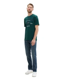 T-Shirt mit groem Logofrontprint