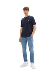 TOM TAILOR Denim T-Shirt Dunkelblau/Hellblau/Blau TOM TAILOR Denim T-Shirt Dunkelblau/Hellblau/Blau