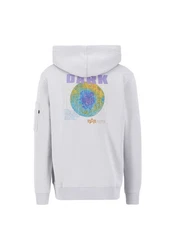 Alpha Industries Hoodie Dark Side Grau/Hellgrau/Blau/Silber