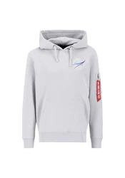 Alpha Industries Hoodie Dark Side Grau/Hellgrau/Blau/Silber