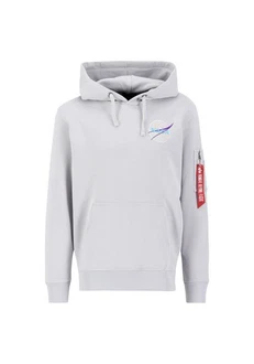 Alpha Industries Hoodie Dark Side Grau/Hellgrau/Blau/Silber