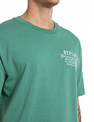 Replay T-Shirt mit Logodruck Grün/Dunkelgrün