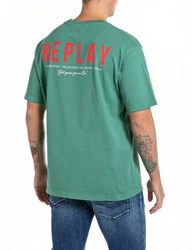 Replay T-Shirt mit Logodruck Grün/Dunkelgrün