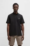 BOSS Poloshirt Pe_Interlock mit Polokragen Dunkelblau/Schwarz/Blau