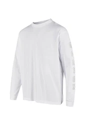 Cleptomanicx Langarmshirt Spiderweb wei