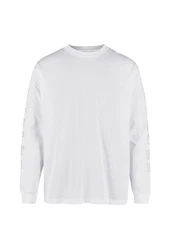 Cleptomanicx Langarmshirt Spiderweb wei