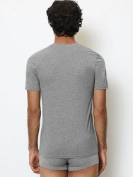 Marc O'Polo V-Shirt Essentials V-Ausschnitt Grau/Hellgrau/Dunkelgrau