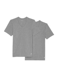 Marc O'Polo V-Shirt Essentials V-Ausschnitt Grau/Hellgrau/Dunkelgrau
