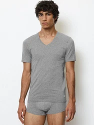 Marc O'Polo V-Shirt Essentials V-Ausschnitt Grau/Hellgrau/Dunkelgrau