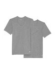 Marc O'Polo V-Shirt Essentials V-Ausschnitt Grau/Hellgrau/Dunkelgrau