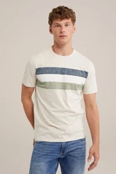 WE Fashion T-Shirt Khaki/Beige