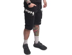 YAKUZA Cargoshorts Bump Schwarz/Dunkelblau/Beige/Grün
