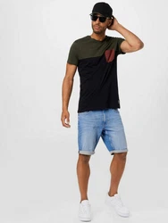 Iriedaily T-Shirt cognac/dunkelgrn/schwarz
