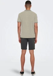 ONLY & SONS T-Shirt Fletcher Khaki/Beige/Dunkelgrün
