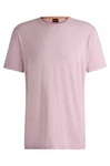 BOSS ORANGE T-Shirt Tegood mit Rundhalsausschnitt Rosa/Lila