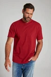 JP1880 T-Shirt Basic V-Ausschnitt Rot/Dunkelrot