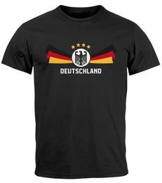 Print-Shirt Herren T-Shirt Deutschland Fuball EM-Shirt 2024 Fanshirt mit Print
