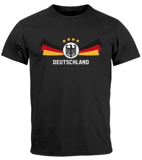 MoonWorks Print-Shirt Herren T-Shirt Deutschland Fuball EM-Shirt 2024 Fanshirt
