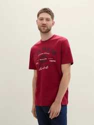 TOM TAILOR T-Shirt Dunkelrot/Rot