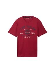 TOM TAILOR T-Shirt Dunkelrot/Rot