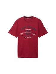 TOM TAILOR T-Shirt Dunkelrot/Rot